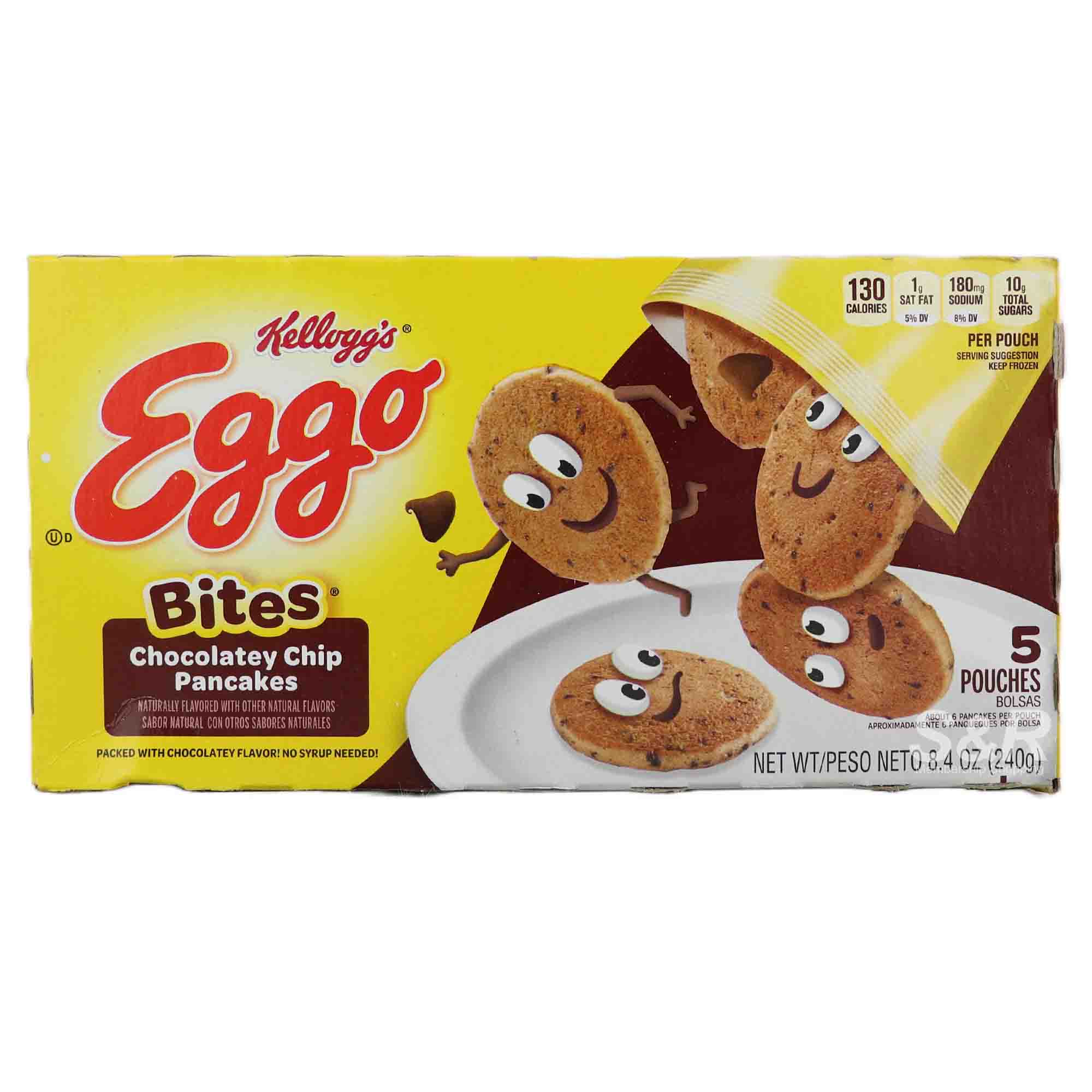 Kellogg's Eggo Bites Chocolatey Chip Pancakes (48g x 5pcs)